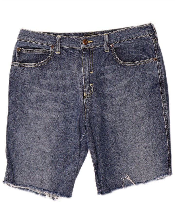 Armani Herren Jeansshorts W32 mittelblaue Baumwolle
