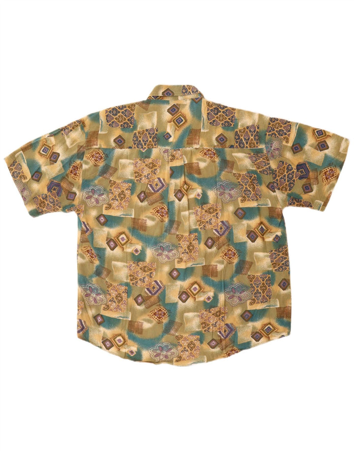 Basic Herren Kurzarmhemd XL Mehrfarbig Geometrisch