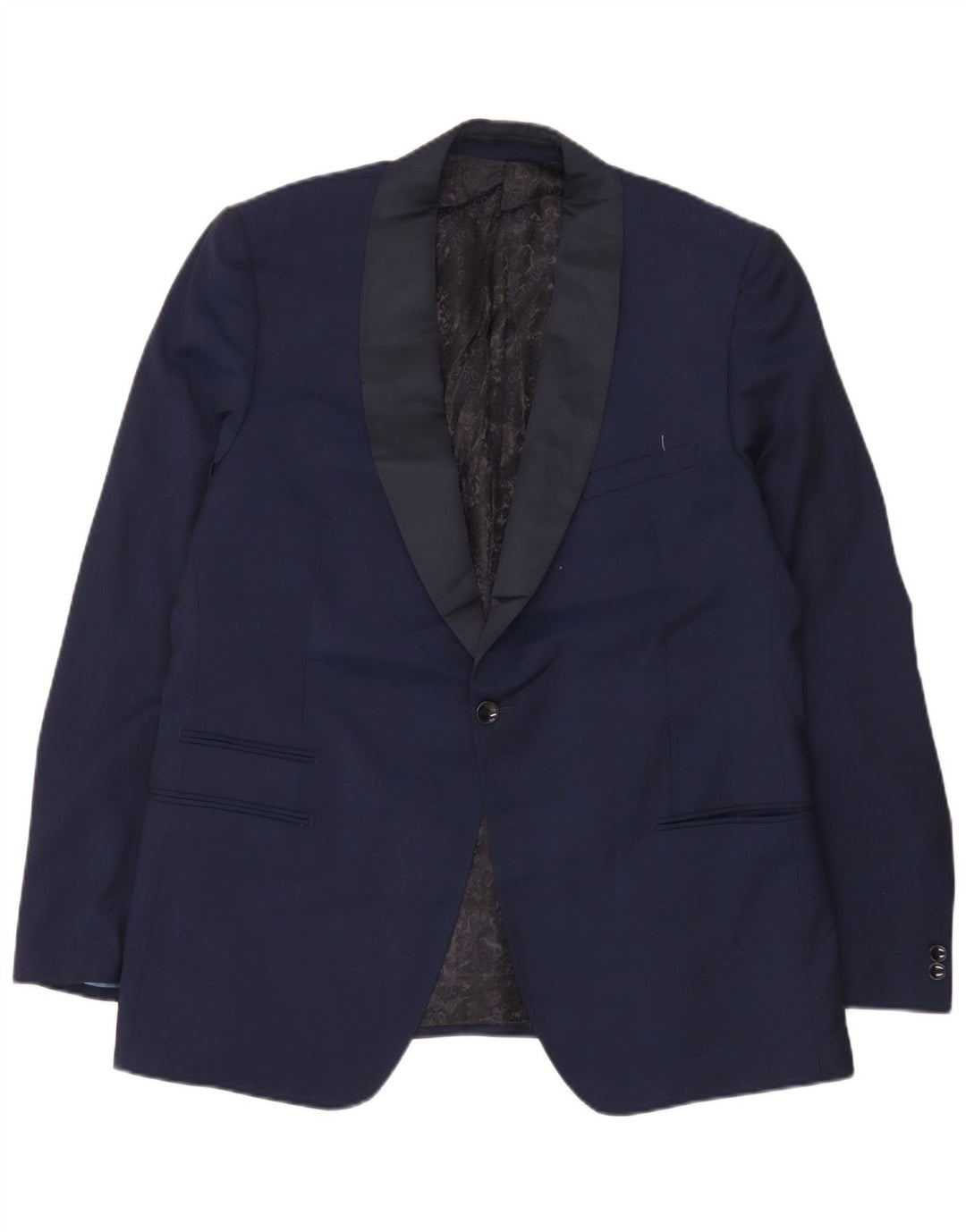 Marks & Spencer Herren-Blazer, lang, schmal geschnitten, UK 44, XL, Marineblau