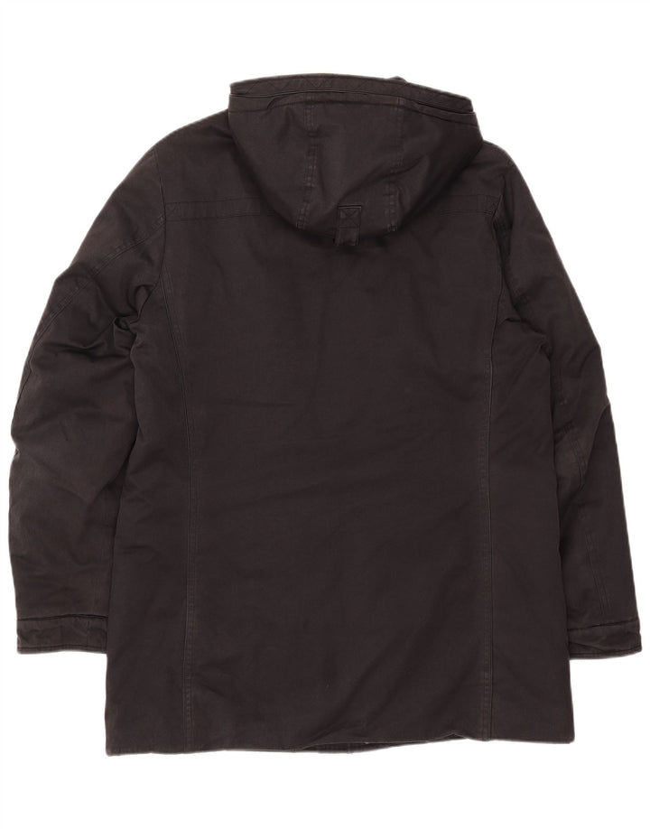 Trussardi Jeans Herren-Parka mit Kapuze, Größe 40, Grau