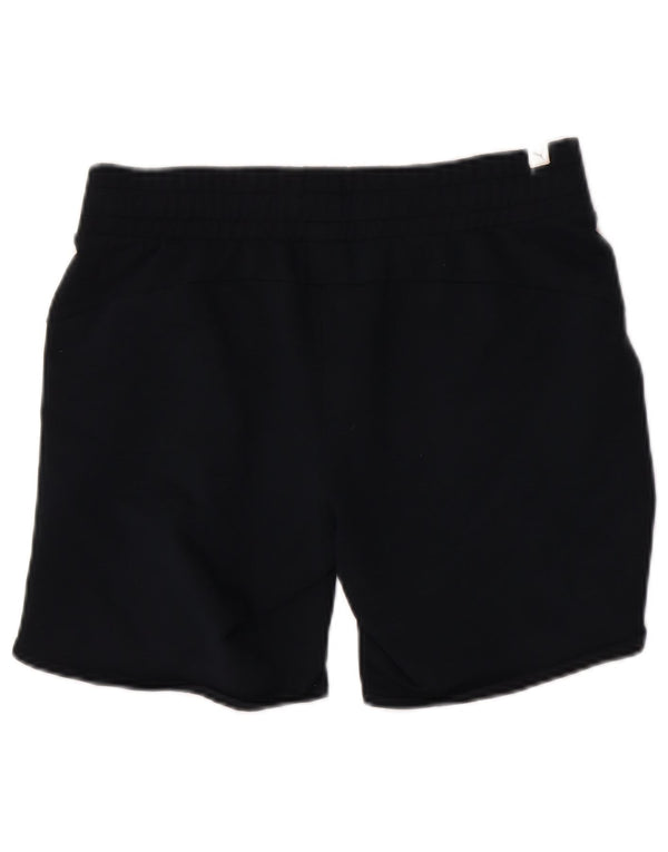 Puma Damen Sportshorts UK 12 Medium Marineblau Colourblock Polyester