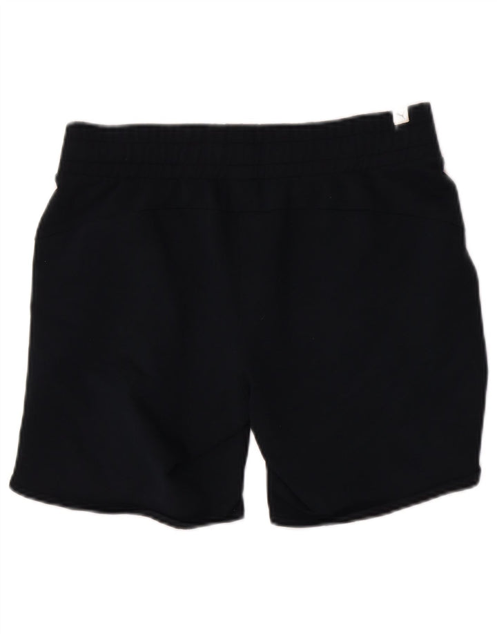 Puma Damen Sportshorts UK 12 Medium Marineblau Colourblock Polyester