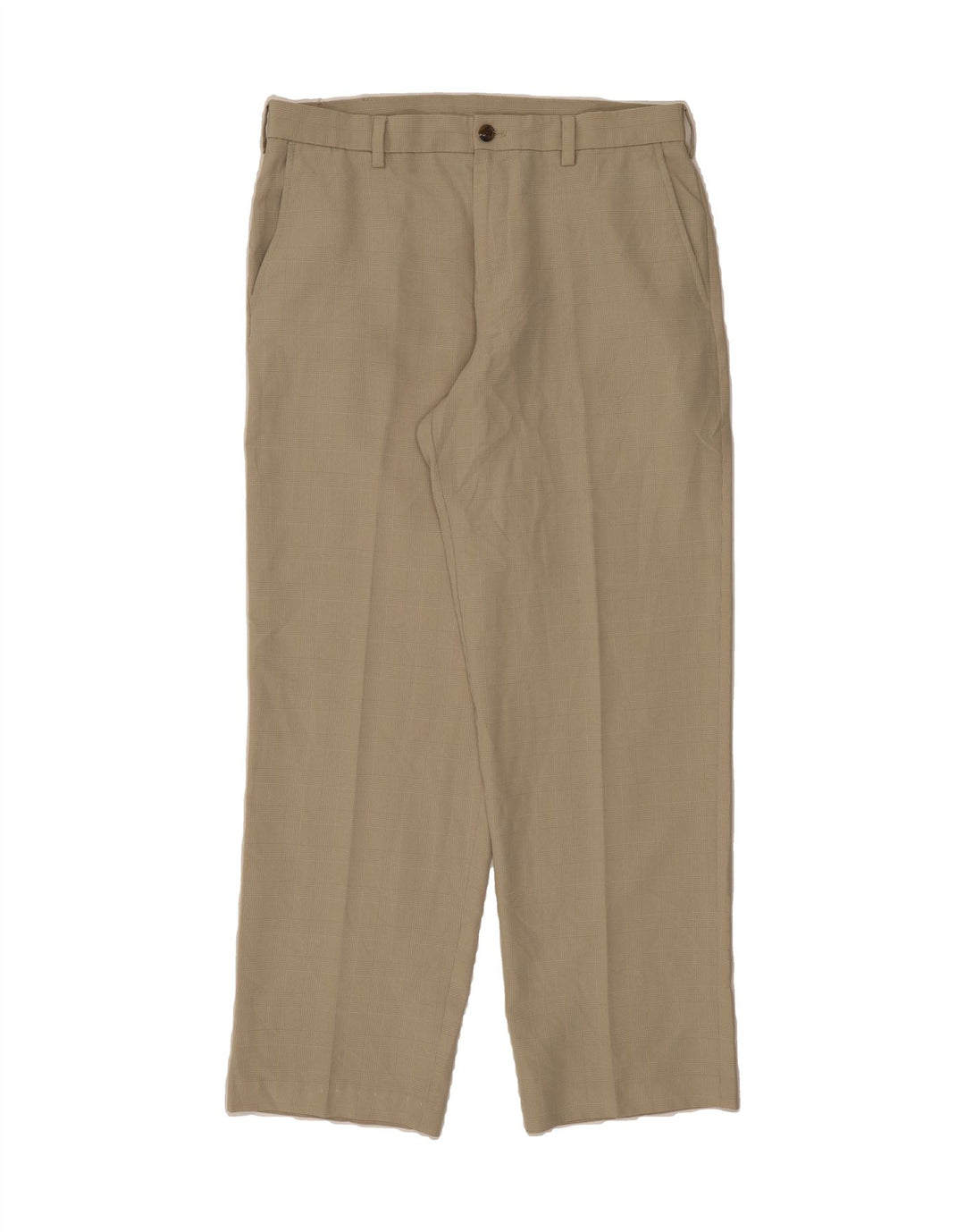 IZOD Mens Straight Chino Trousers W34 L32 Beige Polyester Vintage Izod and Second-Hand Izod from Messina Hembry 
