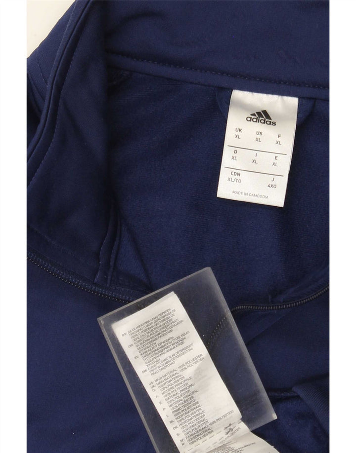 Adidas Herren Trainingsanzug Top Jacke XL Marineblau Polyester