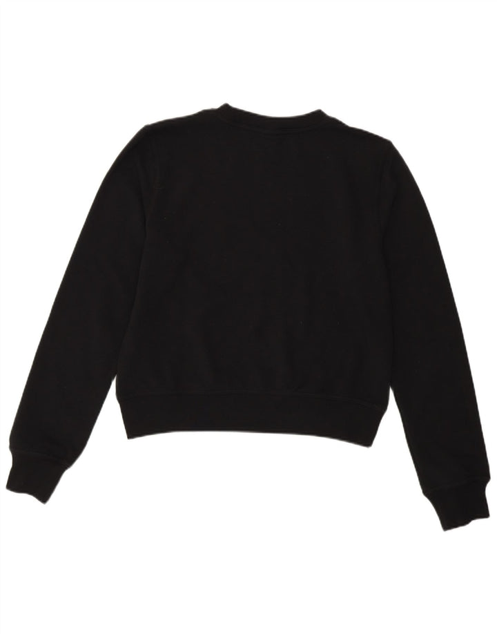 NIKE Damen Sweatshirt Pullover UK 6 XS Schwarz Polyester