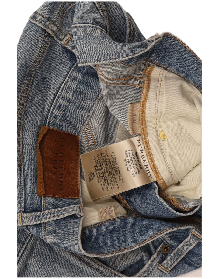 Burberry Herren Slim Jeans W30 L32 Blaue Baumwolle