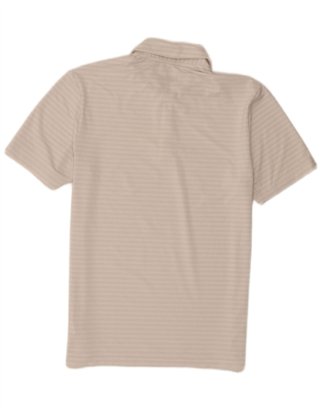 Adidas Herren Golf-Poloshirt, mittelweiß, gestreift, Polyester