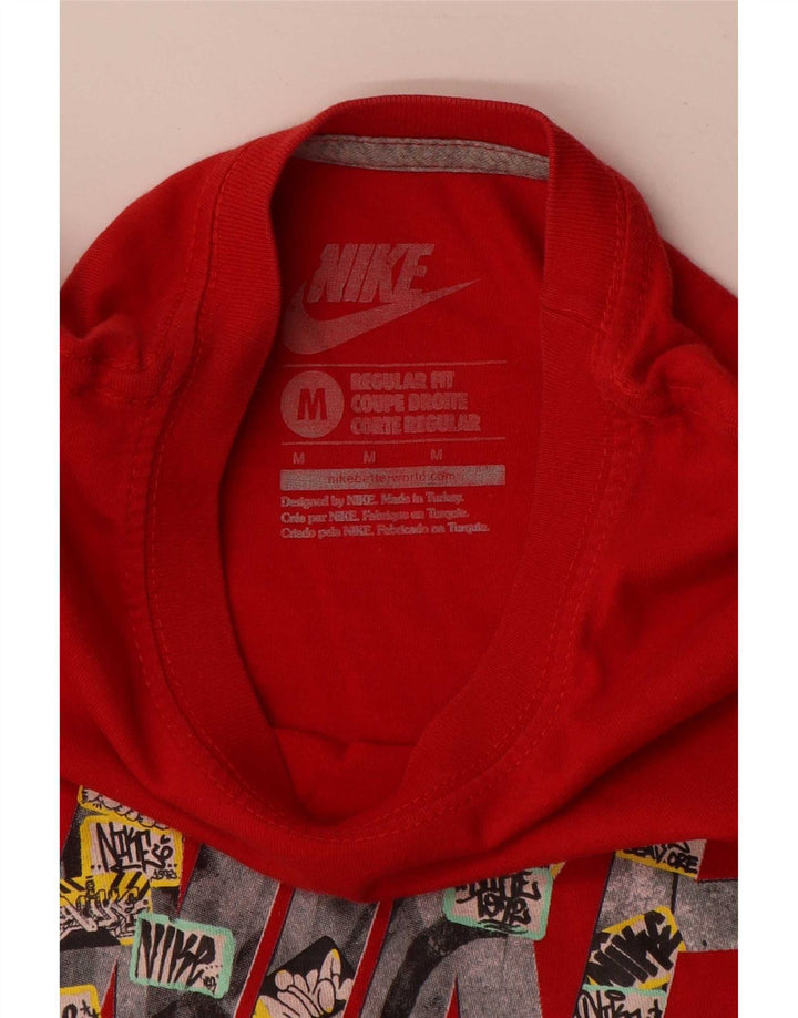 Nike Herren-T-Shirt mit normaler Passform und Grafik, Mittelrot