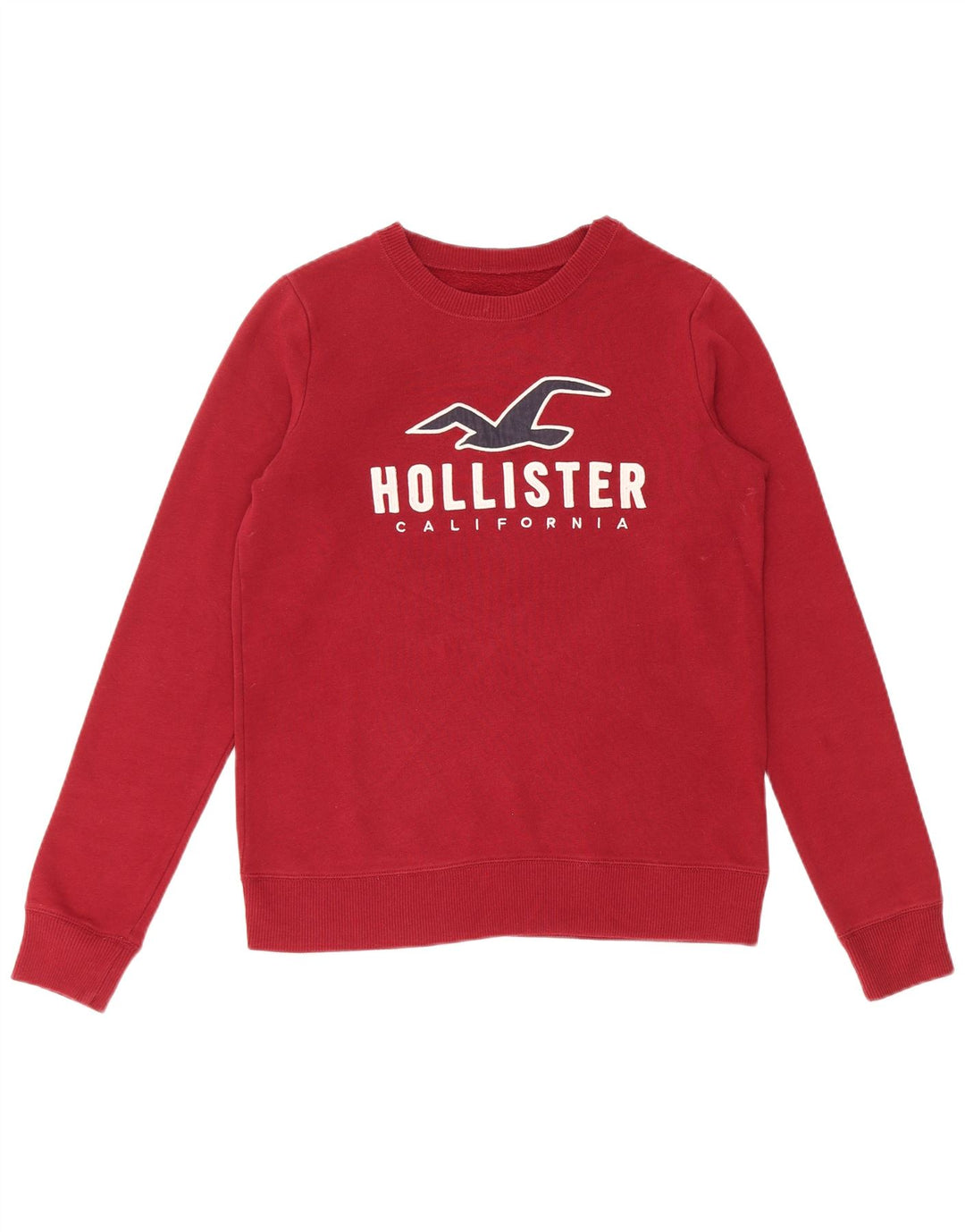 HOLLISTER Herren-Sweatshirt mit Grafik, XS, Burgunderrot, Baumwolle