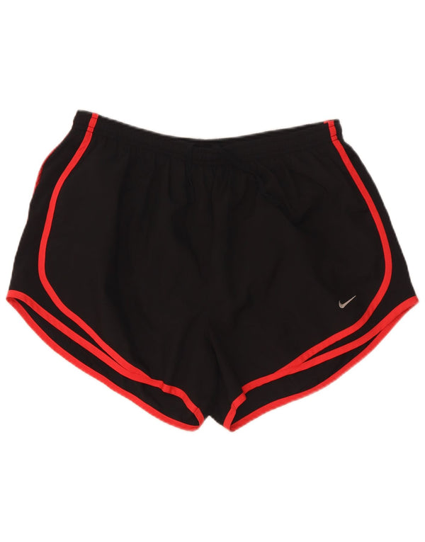 Nike Damen Dri Fit Sport Shorts UK 14 Large Schwarz