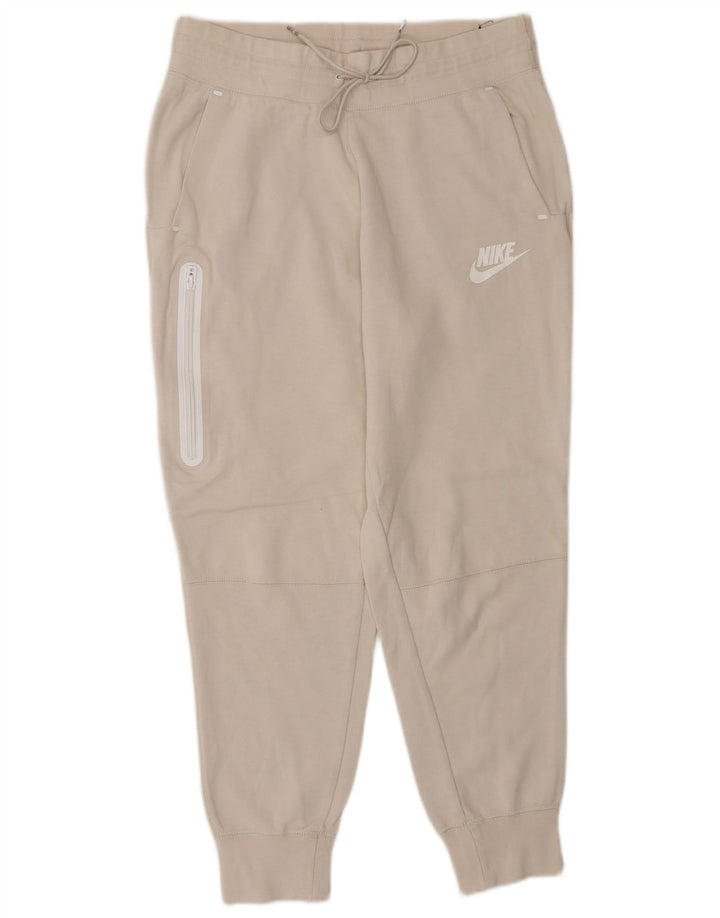Nike Herren-Trainingshose, Jogginghose, Größe S, beige, Baumwolle