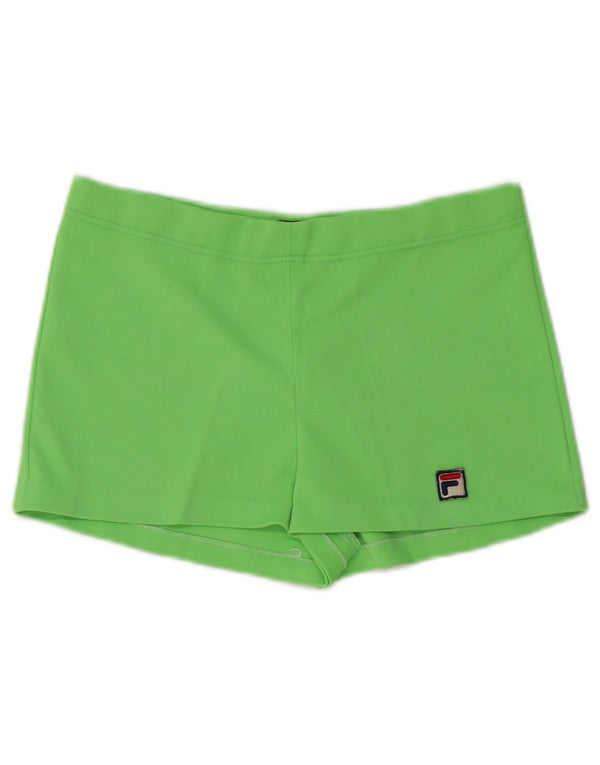 Fila Damen Sportshorts UK 8 Small Grün Polyester