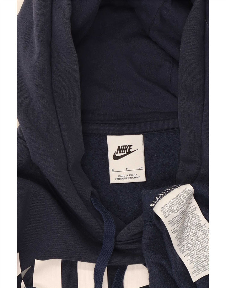 Nike Herren-Kapuzenpullover mit Grafik, Größe S, marineblau, Baumwolle