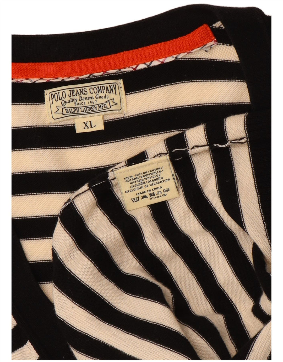 RALPH LAUREN Damen-Cardigan mit Grafik, Gr. 18, XL, gebrochenes Weiß, gestreift