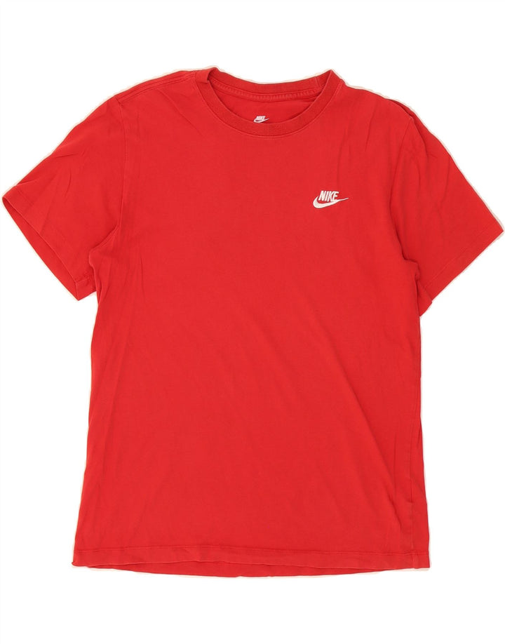 NIKE Mens T-Shirt Top Small Red Cotton Vintage Nike and Second-Hand Nike from Messina Hembry 