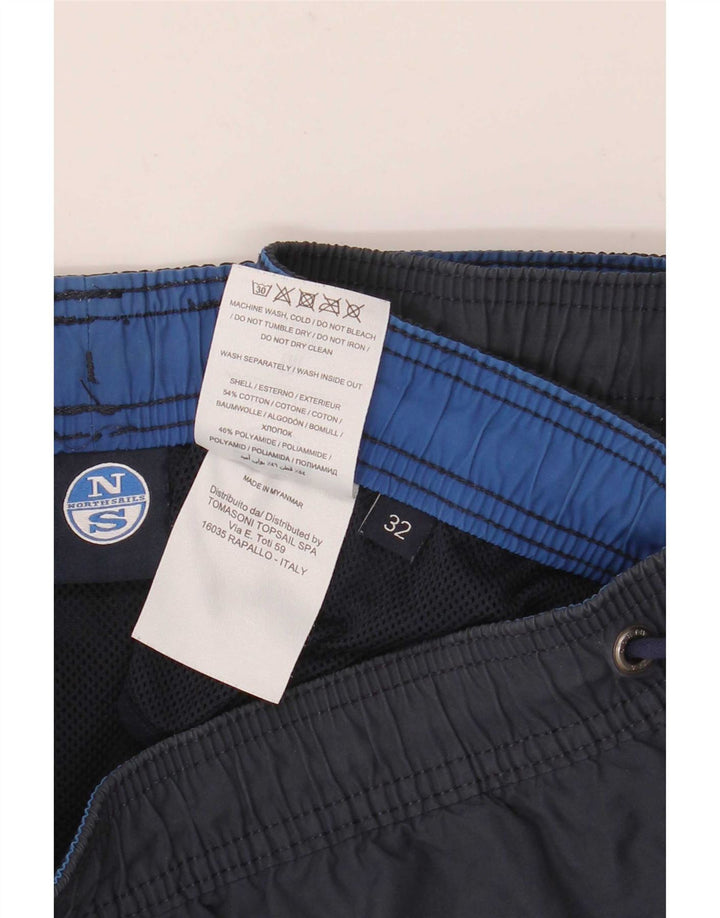 North Sails Herren-Badeshorts aus mittlerer marineblauer Baumwolle
