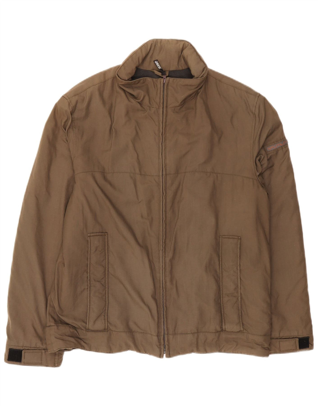 Gas Herren-Utility-Jacke mit Kapuze, UK 40, großes braunes Nylon