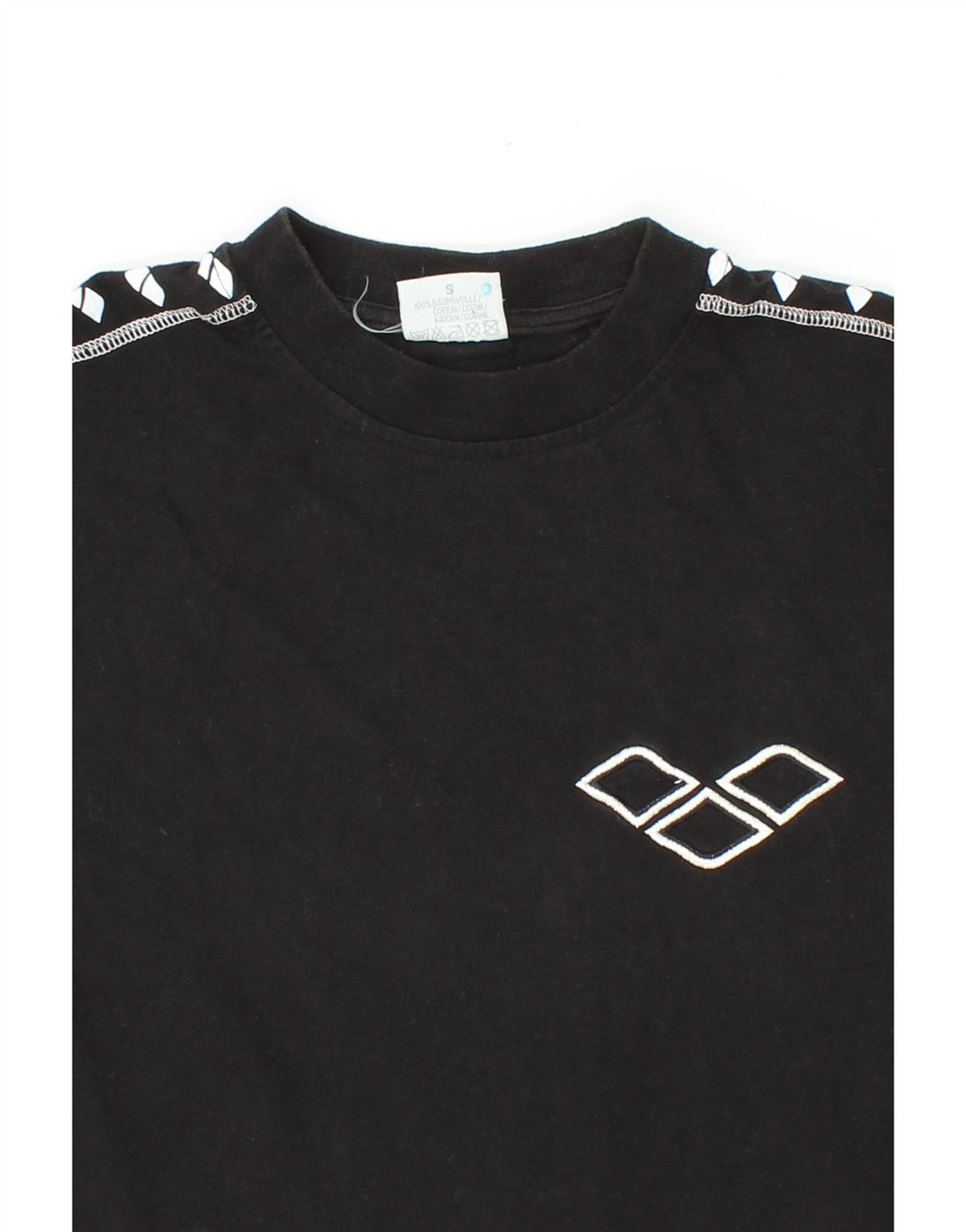 ARENA Mens Graphic T-Shirt Top Small Black Cotton Vintage Arena and Second-Hand Arena from Messina Hembry 