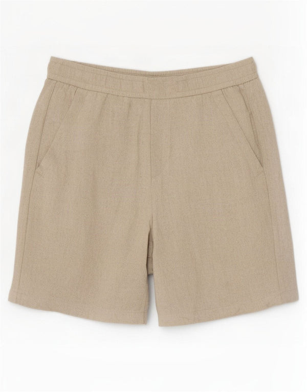 Zara Herren Freizeitshorts Medium W31 Beige