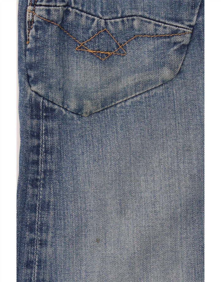 Replay Herren Bootcut Jeans W33 L36 Blaue Baumwolle