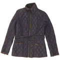 Superdry Damen Steppjacke UK 12 Medium Marineblau Nylon