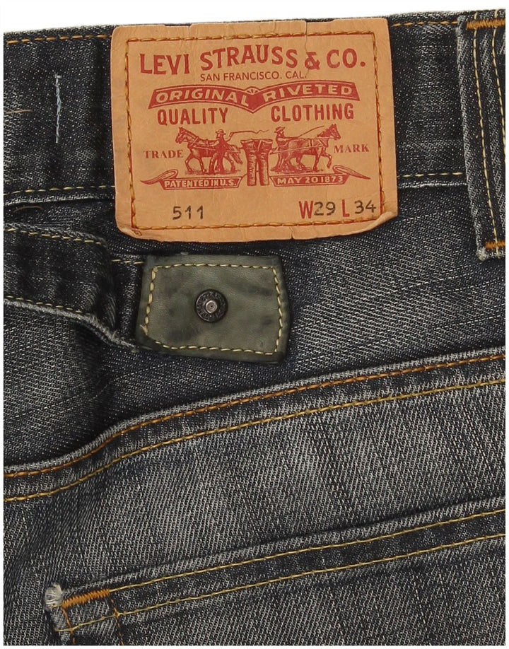 Levi's Herren 511 Slim Jeans W29 L30 Marineblau