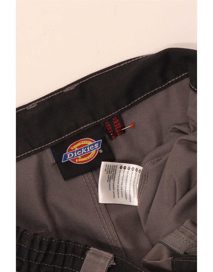 Dickies Gerade Herren-Cargohose W34 L31 Graues Polyester