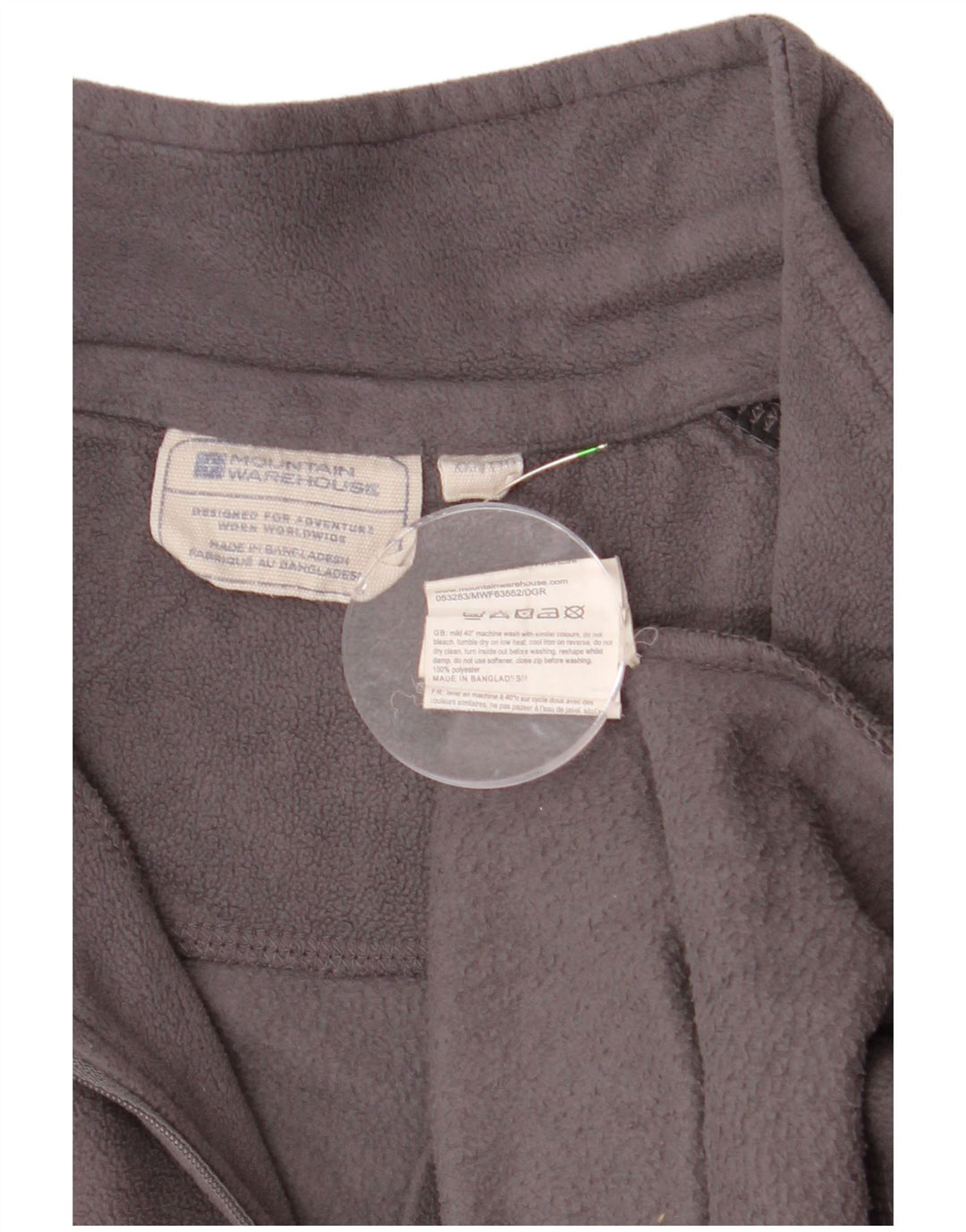 MOUNTAIN WAREHOUSE Herren-Fleecepullover mit Reißverschluss, 2XL, Grau, Farbblock