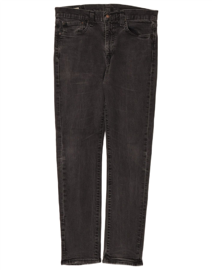 Levi's Herren Slim Jeans W34 L32 Graue Baumwolle