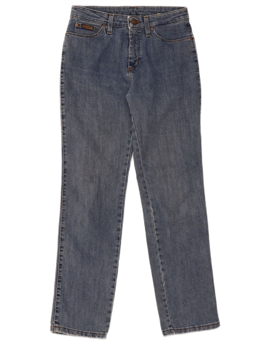 WRANGLER Damen Straight Jeans W28 L28 Blaue Baumwolle