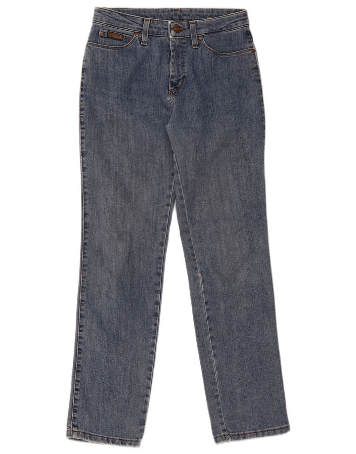 WRANGLER Damen Straight Jeans W28 L28 Blaue Baumwolle