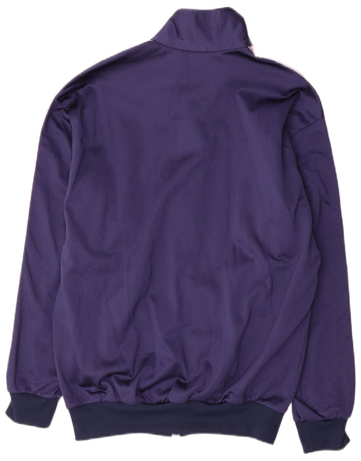 Asics Damen Grafik-Trainingsanzug-Oberteil, mittelgroß, marineblau, Polyamid, Sport