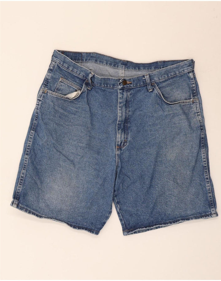 WRANGLER Herren Jeansshorts W38 XL Blaue Baumwolle