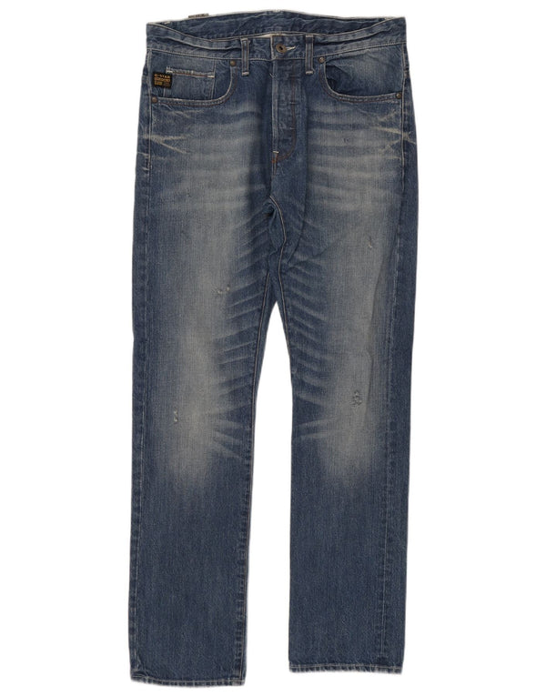 G-STAR Herren Yield Slim Jeans W33 L32 Blaue Baumwolle