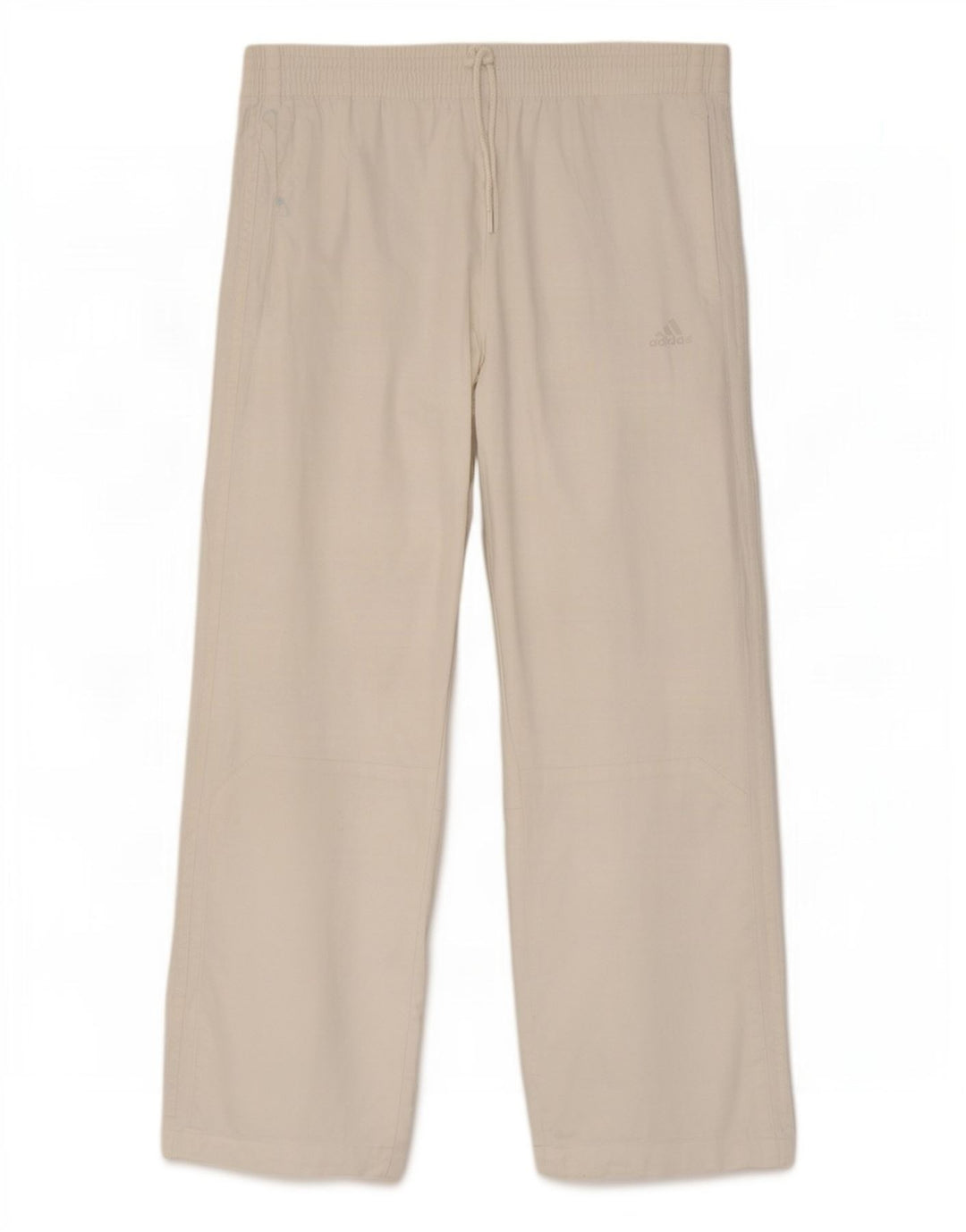 Adidas Herren gerade Freizeithose Medium W32 L29 Weiß Leinen