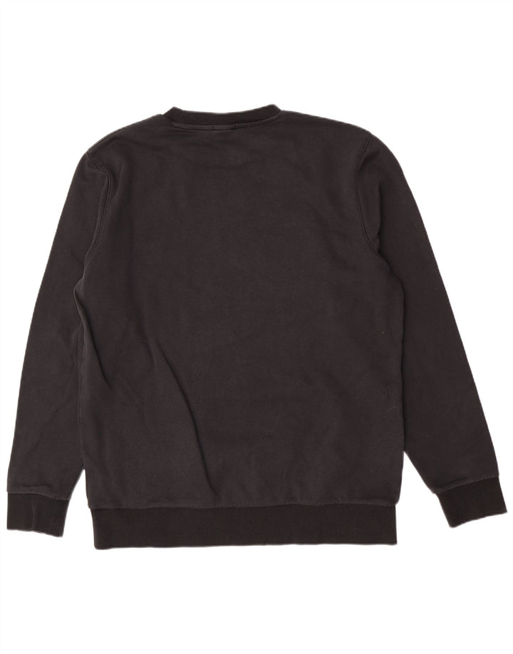 Hugo Boss Herren-Sweatshirt mit Grafik, reguläre Passform, groß, schwarze Baumwolle
