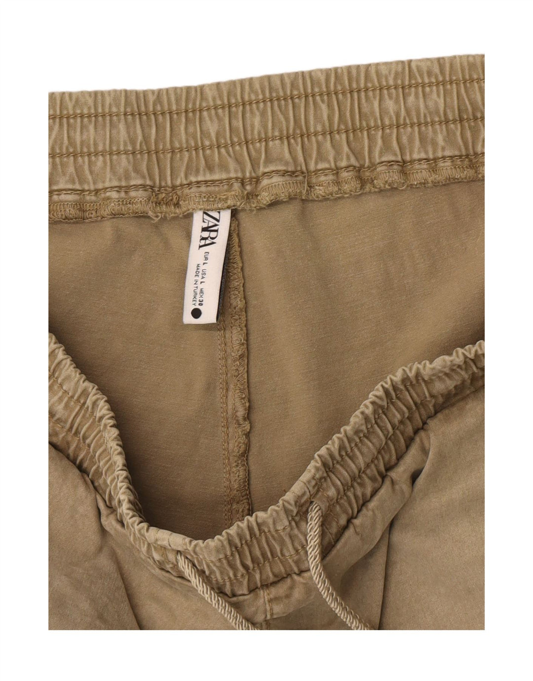 Zara Damen-Jogginghose, Größe L, W30, L26, Khaki