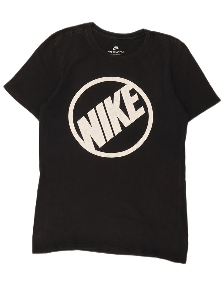Nike Herren-T-Shirt mit sportlichem Schnitt und Grafik, Größe S, Schwarz, Baumwolle