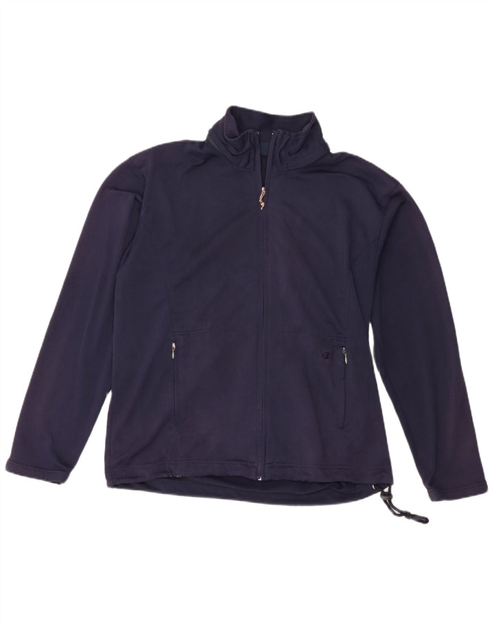 Champion Herren-Trainingsanzug-Top-Jacke, großes marineblaues Polyester