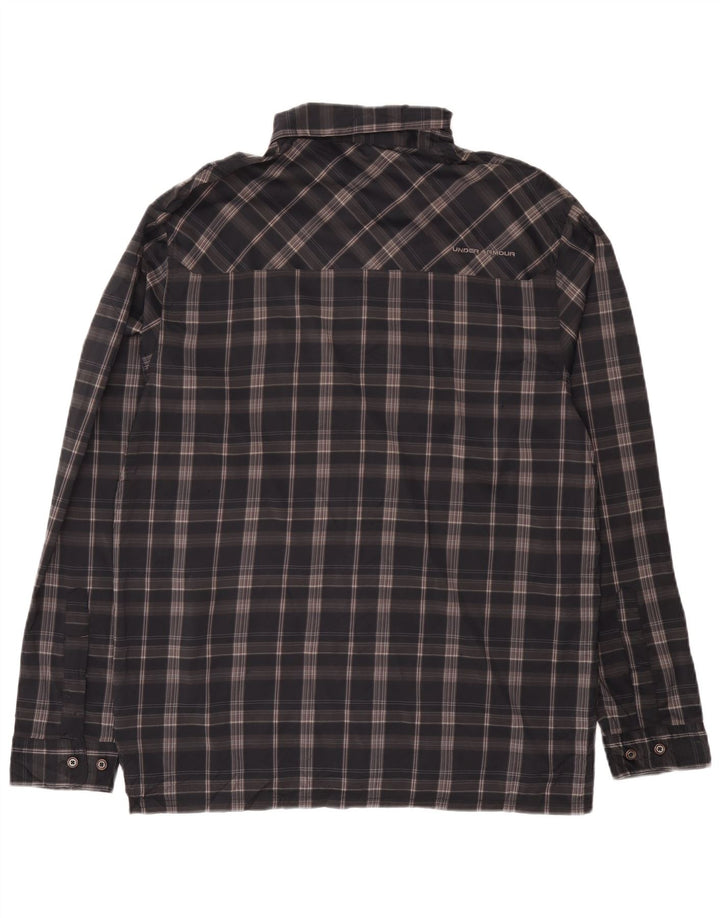 Under Armour Herren Allseason Gear Shirt, großes, grau kariertes Polyester