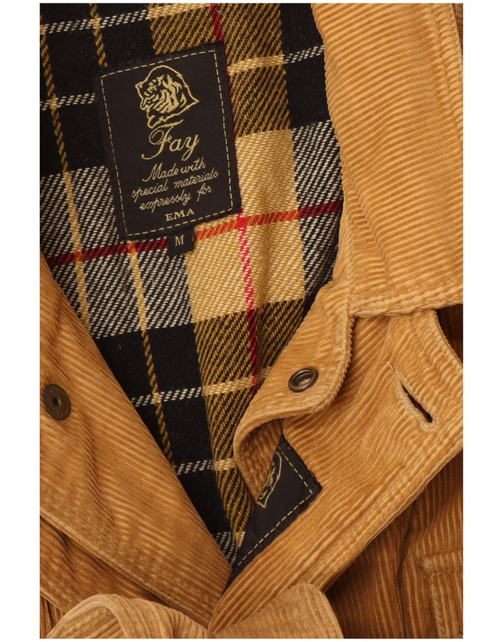 Fay Herren-Windjacke aus Cord, UK 38, mittelbeige Baumwolle