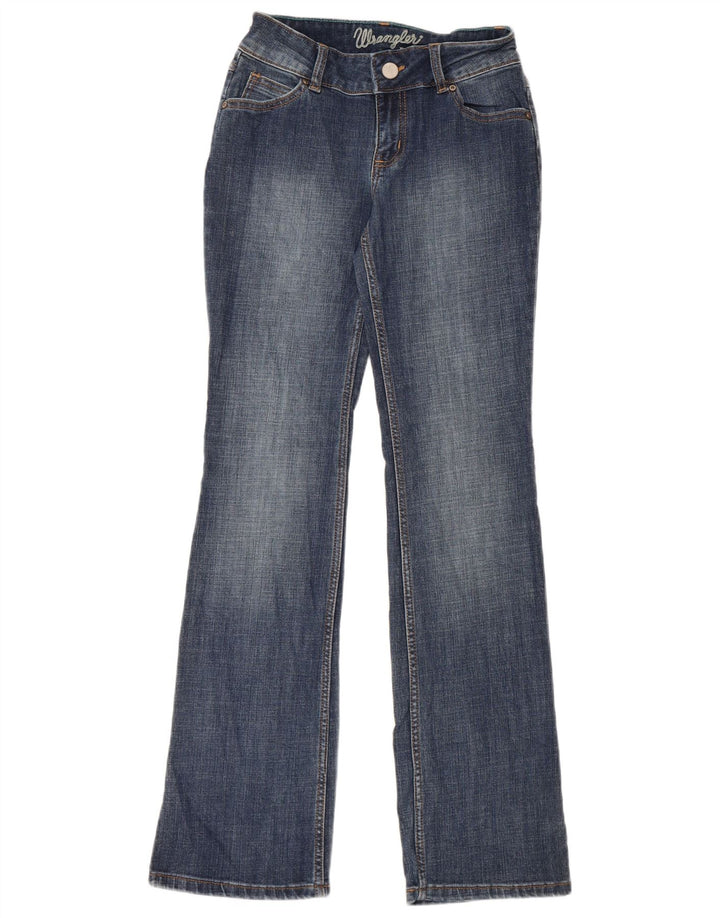 WRANGLER Damen Bootcut Jeans US 0 XS W26 L32 Blaue Baumwolle