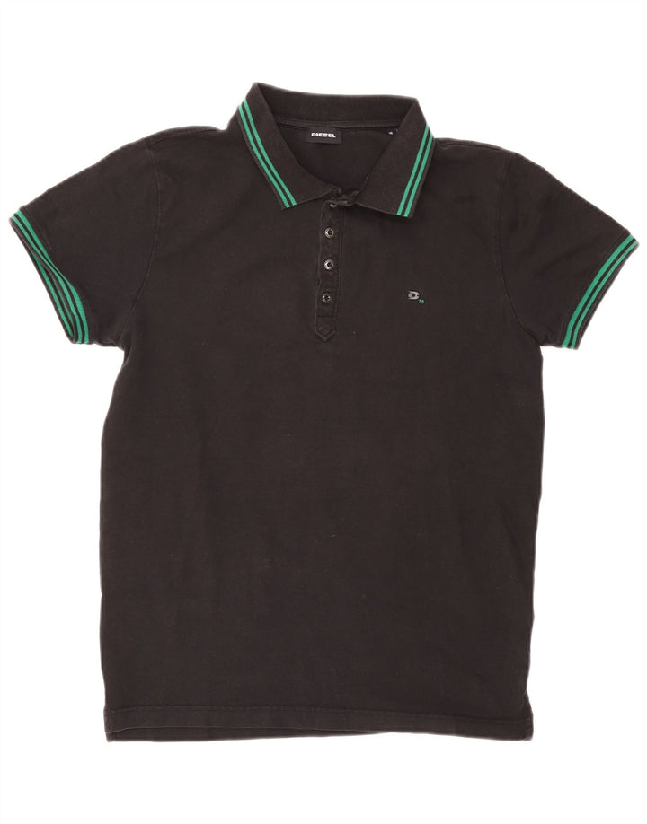 DIESEL Herren Poloshirt Medium Schwarz