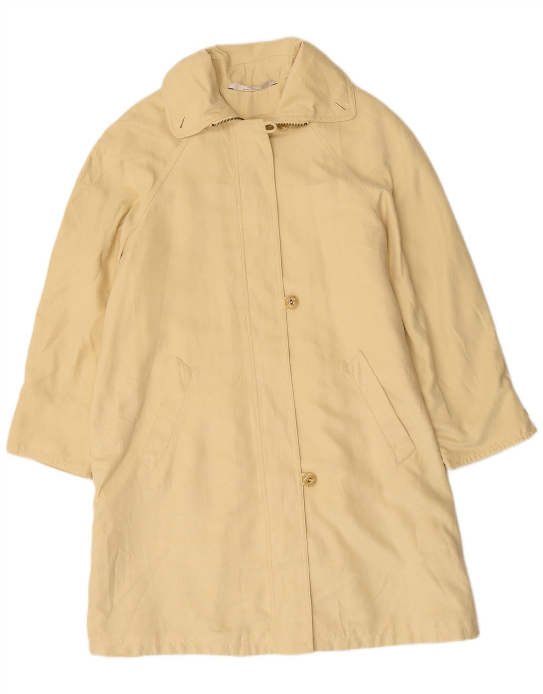 Marks & Spencer Damen Übergroßer Mantel UK 10 Small Gelb Polyester
