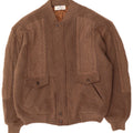 UMBERTO VALLATI Herren Strick-Bomberjacke IT 52 XL Braun Geometrisch