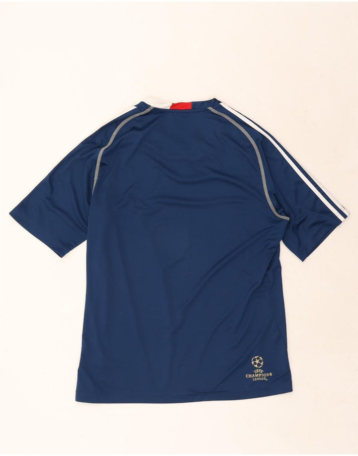 Adidas Herren Climalite T-Shirt Top Large Marineblau Polyester