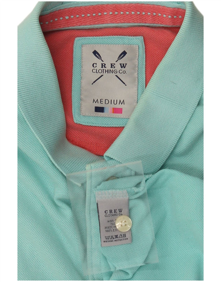CREW CLOTHING Herren-Poloshirt aus mitteltürkisfarbener Baumwolle