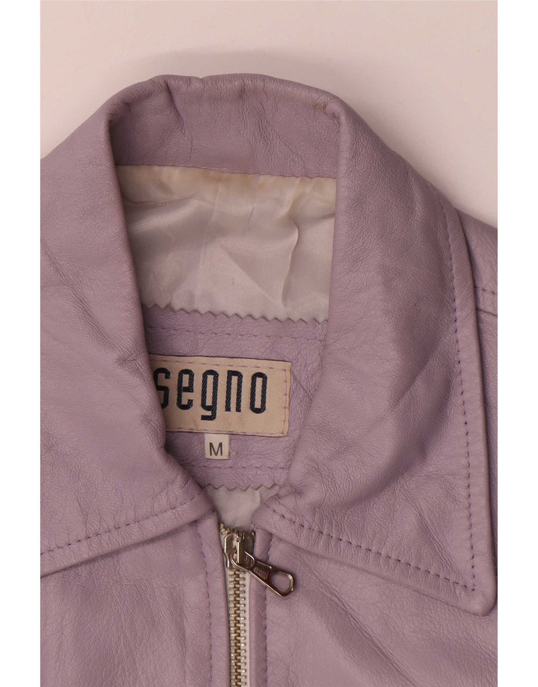 Segno Damen Lederjacke UK 12 Medium Lila