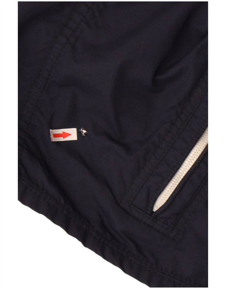 Abercrombie & Fitch Herren Bomberjacke UK 38 Medium Marineblau Nylon