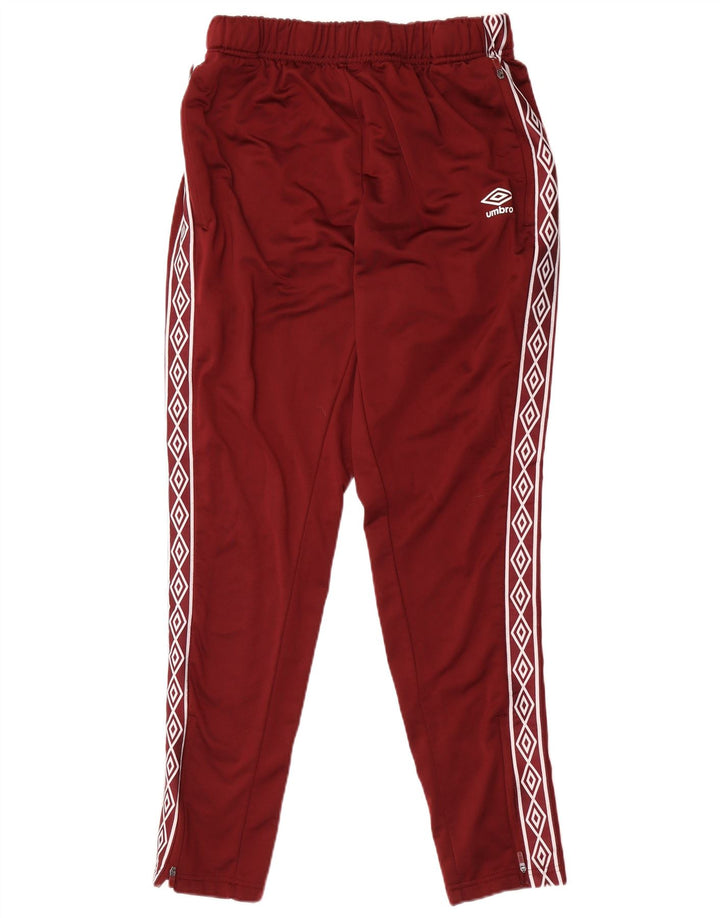 Umbro Herren-Trainingshose mit Grafik, groß, kastanienbraunes Polyester